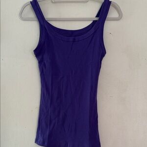 Intimissimi Ribbed Cotton Tank Top in Violet